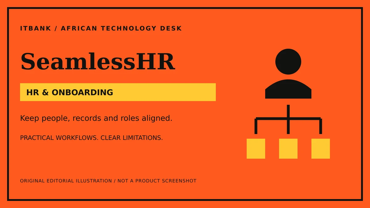 Original conceptual ITBank illustration for SeamlessHR: hr & onboarding; not a product screenshot.
